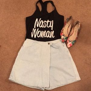 💥Sale💥 Vintage Bleached Denim Skort